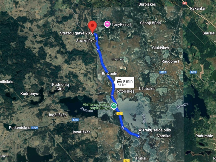Parduodamas  sklypas Strazdų g., Gratiškių k., Trakų r. sav., 9 a ploto 30