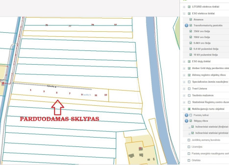 Parduodamas namų valdos paskirties sklypas Ąžuolų g., Traubių k., Klaipėdos r. sav., 100 a ploto
