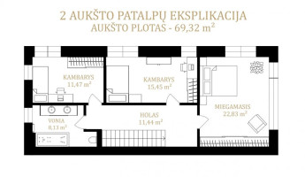 Parduodamas namas Miškinių g., Vilniaus m., Vilniaus m. sav., 135.6 m2 ploto, 2 aukštai 22