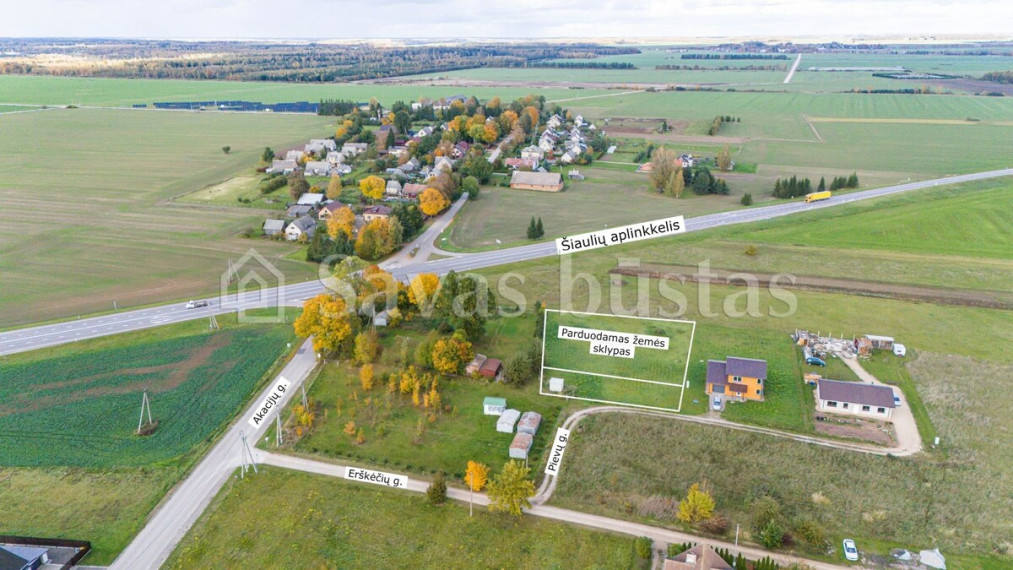Parduodamas sklypas Pievų g., Vinkšnėnų k., Šiaulių r. sav., 18.26 a ploto 2