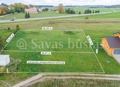 Parduodamas  sklypas Pievų g., Vinkšnėnų k., Šiaulių r. sav., 18.26 a ploto