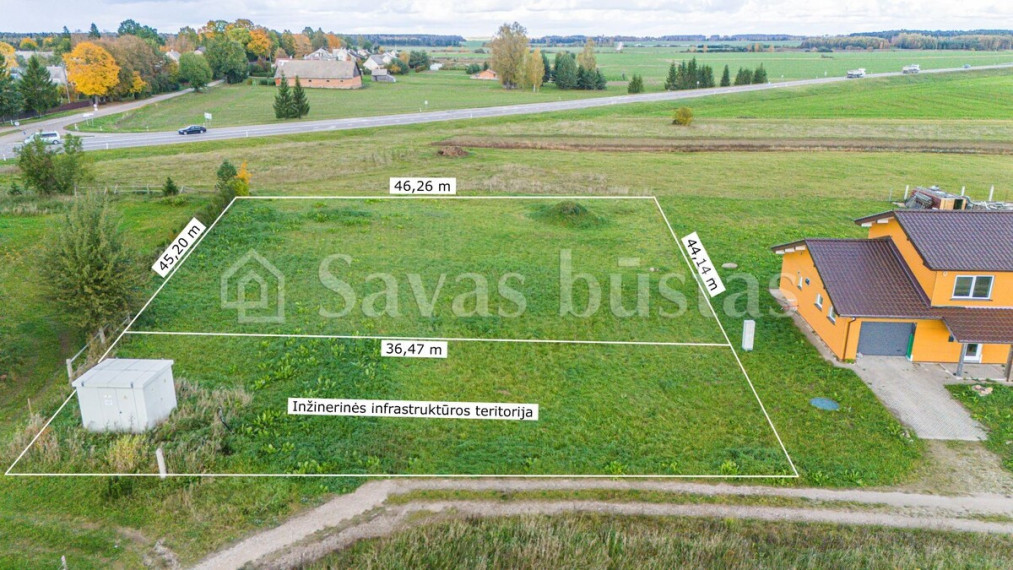 Parduodamas sklypas Pievų g., Vinkšnėnų k., Šiaulių r. sav., 18.26 a ploto 1