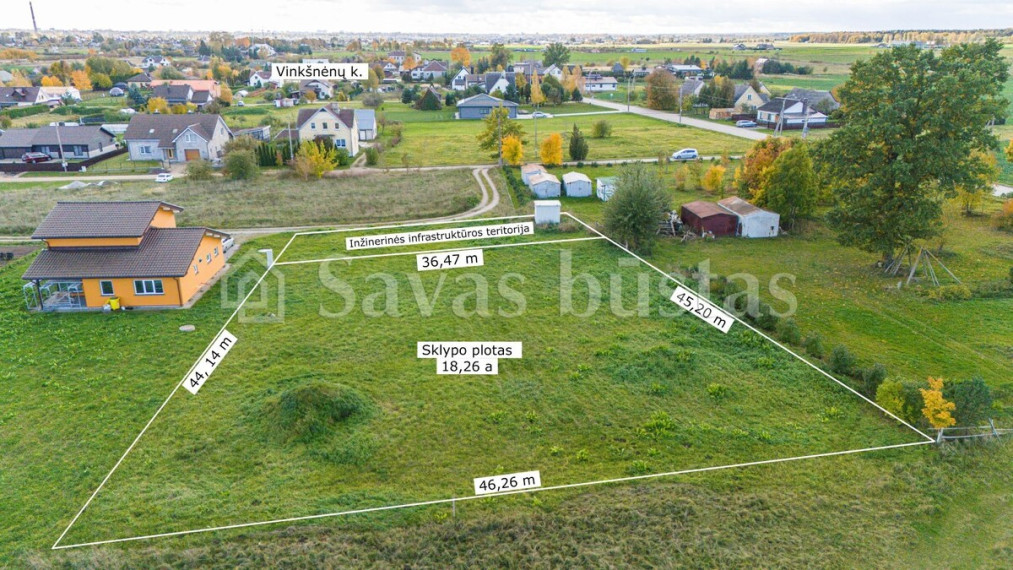 Parduodamas sklypas Pievų g., Vinkšnėnų k., Šiaulių r. sav., 18.26 a ploto 3
