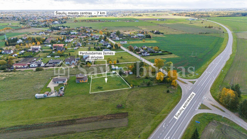 Parduodamas sklypas Pievų g., Vinkšnėnų k., Šiaulių r. sav., 18.26 a ploto 4
