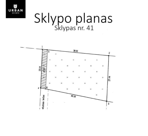 Parduodamas sklypas Bajoruose, Vilniuje, 10 a ploto 6