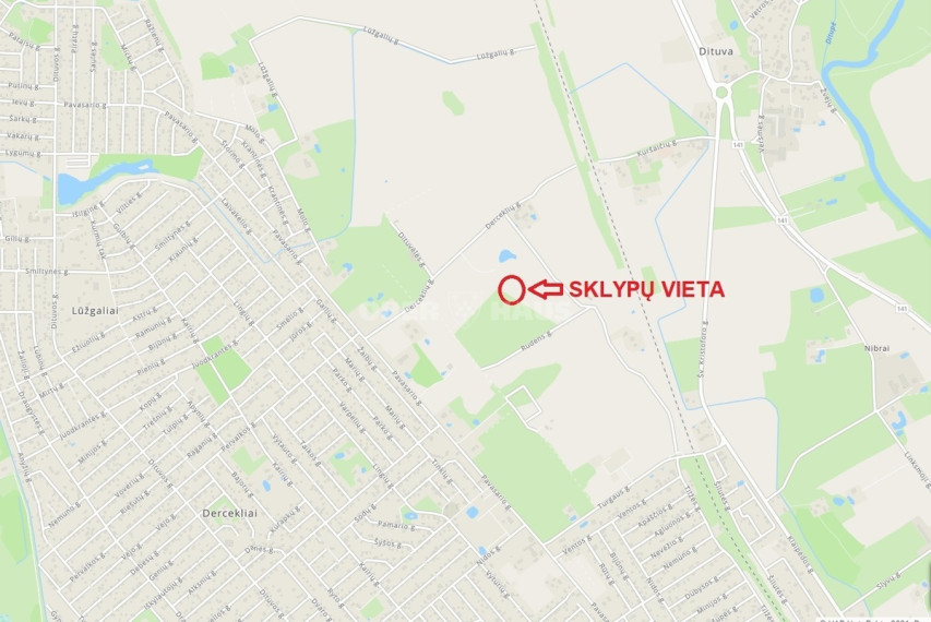 Parduodamas namų valdos paskirties sklypas Derceklių k., Klaipėdos r. sav., 8.6 a ploto 5