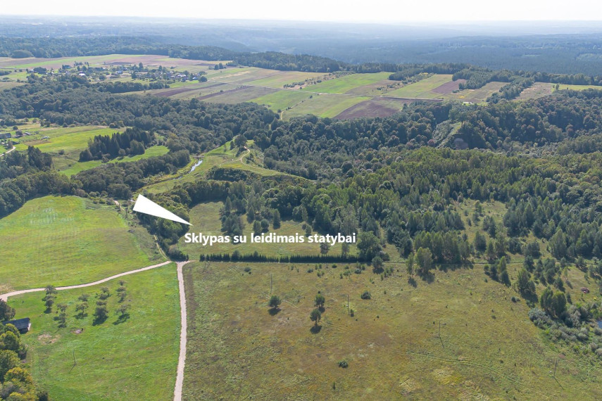 Parduodamas sklypas Bradeliškių k., Vilniaus r. sav., 385 a ploto 1