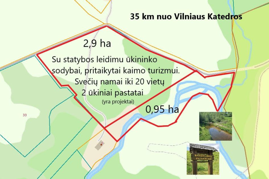 Parduodamas sklypas Bradeliškių k., Vilniaus r. sav., 385.00 a ploto 8