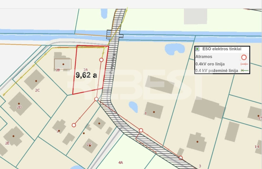 Parduodamas namų valdos paskirties sklypas Pumpučių g., Lukšių k., Šiaulių r. sav., 9.62 a ploto 2