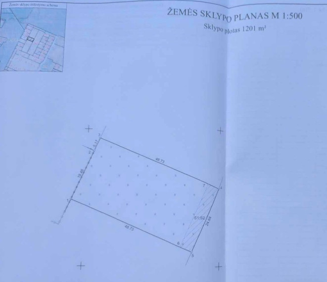Parduodamas sklypas Didžioji g., Palangoje, 12.01 a ploto 5