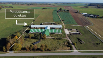 Parduodamos gamybinės, kitos paskirties, sandėliavimo patalpos Prienų r. sav., Mieleiškampio k., Plento g., 3339.68 m2 ploto 1