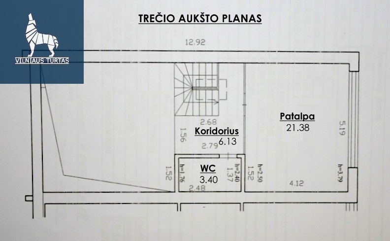 Nuomojamos administracinės, kitos paskirties patalpos Ateities g., Baltupiai, Vilniaus m., Vilniaus m. sav., 142 m2 ploto 6