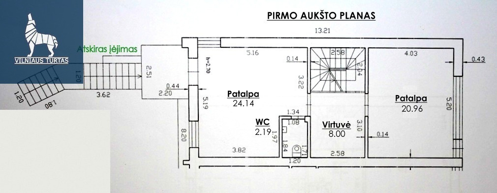 Nuomojamos administracinės, kitos paskirties patalpos Ateities g., Baltupiai, Vilniaus m., Vilniaus m. sav., 184 m2 ploto 6