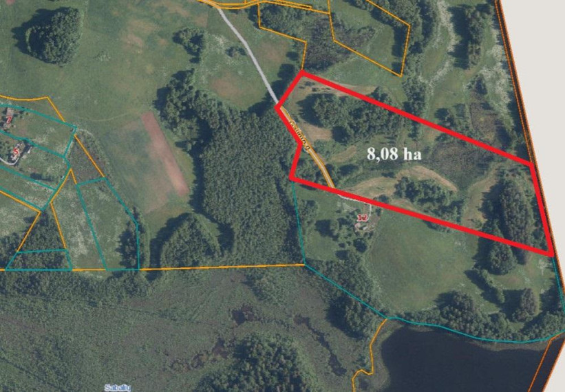 Parduodamas sklypas Stelmužės k., Zarasų r. sav., 808.00 a ploto 1