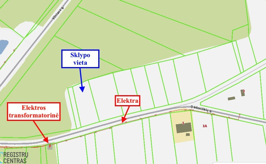 Parduodamas  sklypas Dėdoniškių g., Mickūnų mstl., Vilniaus r. sav., 25 a ploto 10