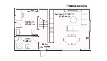 Parduodamas namas Vilniaus g., Karmėlavos mstl., Kauno r. sav., 85.57 m2 ploto, 2 aukštai 31