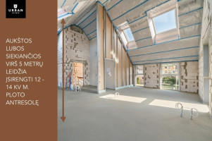 PARDUODAMAS 2-JŲ KAMBARIŲ BUTAS MANSARDINIAME AUKŠTE 5
