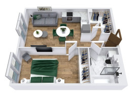 Parduodamas butas Kalvarijų g., Šnipiškės, Vilniaus m., Vilniaus m. sav., 47.29 m2 ploto, 2 kambariai 4