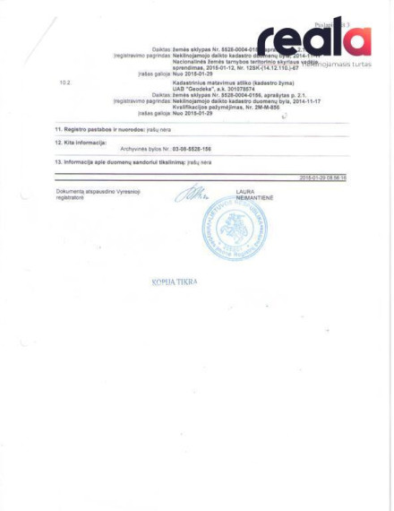 Parduodamas komercinis žemės sklypas Grabių k., 100 a ploto, šalia Klaipėdos-Palangos kelio, su nuovaža 5