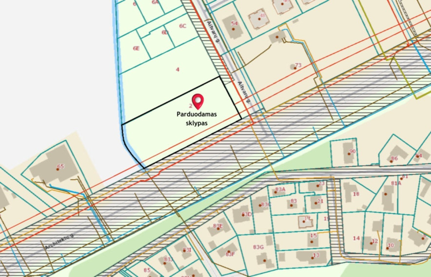 Parduodamas  sklypas Šiaulių m. sav., Šiaulių m., Aitvarų g.2, 69.03 a ploto 21