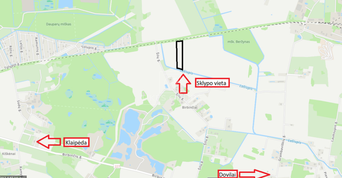 Parduodamas sklypas Birbinčių k., Klaipėdos r. sav., 151 a ploto 3
