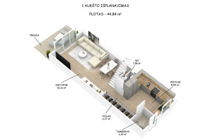 Parduodamas namas Edinburgo g., Tarandė, Vilniaus m., Vilniaus m. sav., 132 m2 ploto, 3 aukštai 6