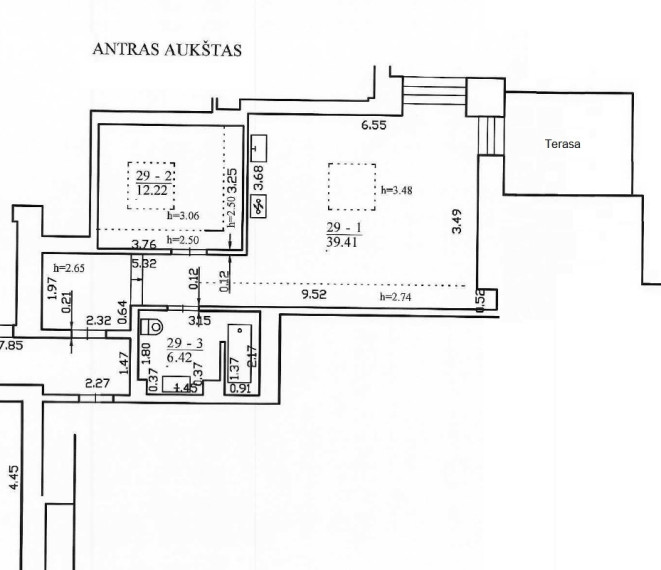Parduodamas butas Vilniaus al., Druskininkų m., Druskininkų sav., 58.05 m2 ploto, 2 kambariai 14