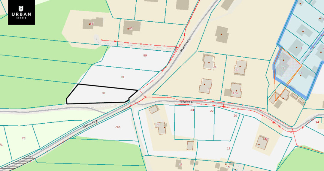 Parduodamas sklypas Siauroji g., Bajorų k., 11.01 a ploto 5