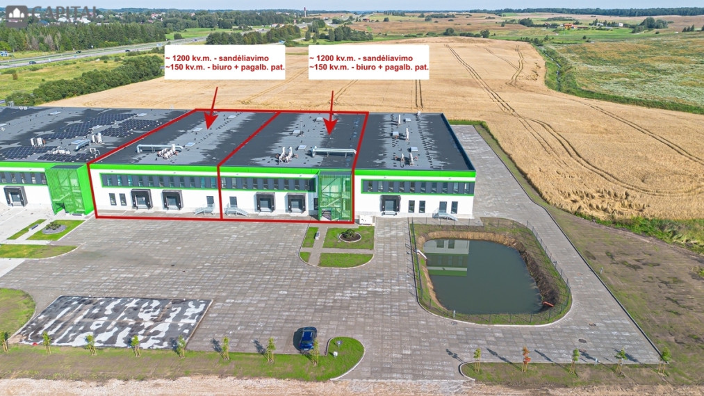 Nuomojamos administracinės, gamybinės, sandėliavimo patalpos Vilniaus r. sav., Budninkų k., Senasis Ukmergės kelias, 2700 m2 ploto 2