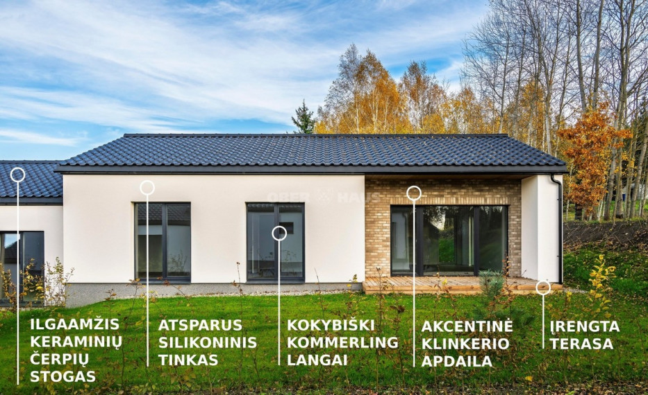 Parduodamas namas Šv. Faustinos g., Skaidiškių k., Vilniaus r. sav., 110 m2 ploto, 1 aukštai 3