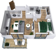 Parduodamas butas Kalvarijų g., Šnipiškės, Vilniaus m., Vilniaus m. sav., 41.14 m2 ploto, 2 kambariai 7