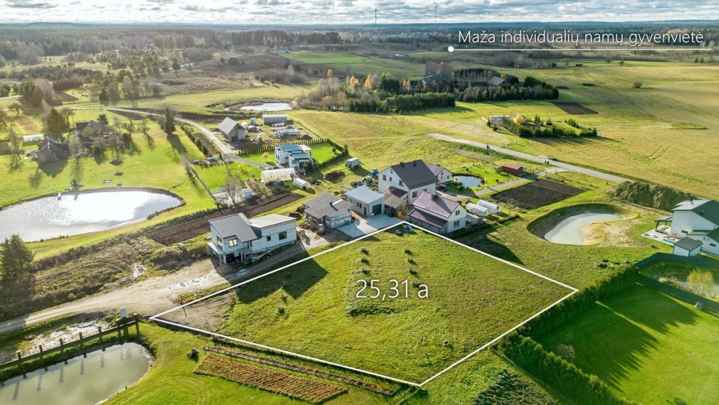 Parduodamas sklypas Avietyno g., Bezdonių k., Vilniaus r. sav., 25.31 a ploto 1