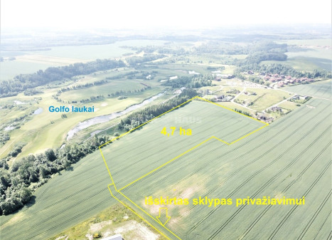 Parduodamas namų valdos paskirties sklypas Stančių k., Klaipėdos r. sav., 470 a ploto