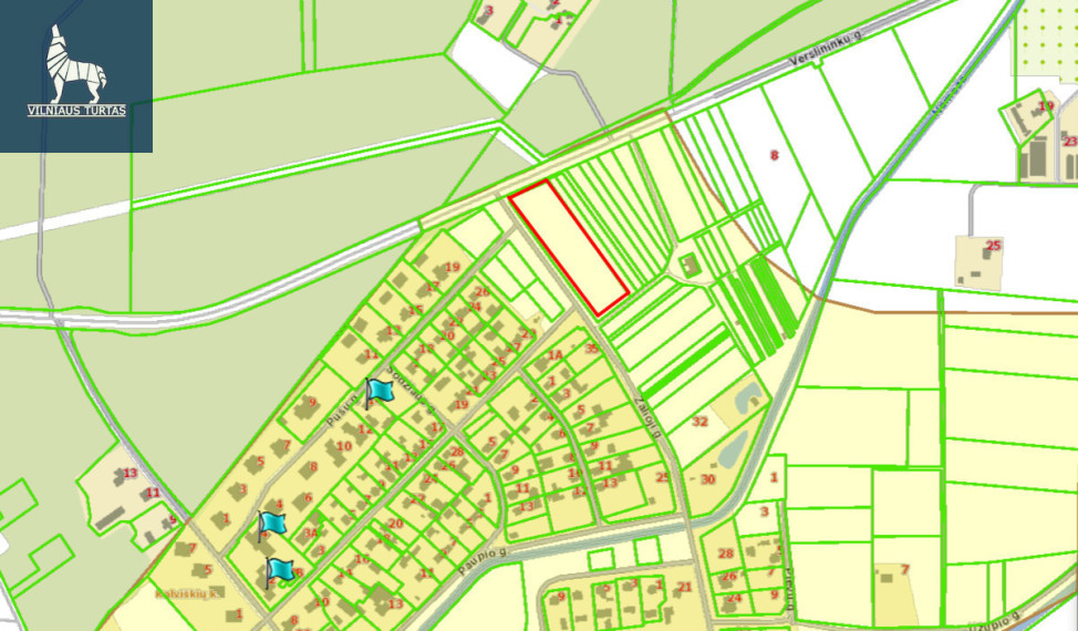 Parduodamas kitos paskirties sklypas Žalioji g., Kalviškių k., Vilniaus r. sav., 97 a ploto 3