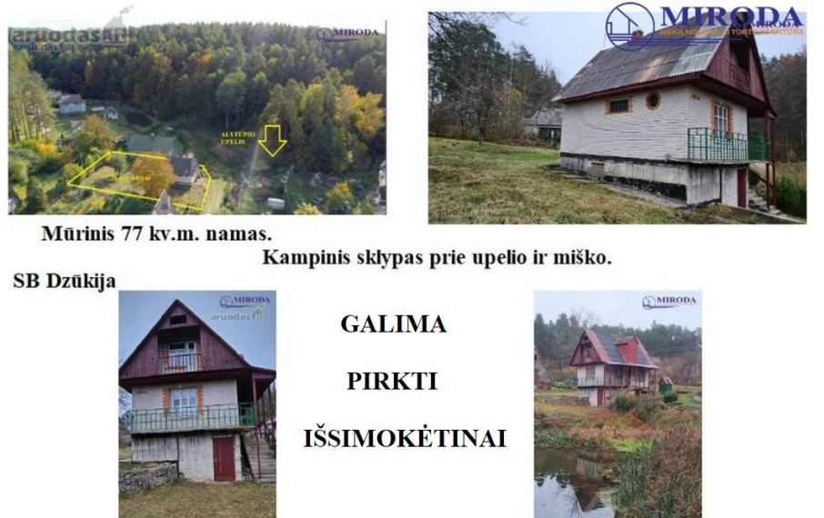 Parduodamas namas Stirnų g., Medukštos k., Alytaus r. sav., 76.80 m² ploto 3 kambariai 2