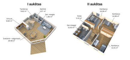 Parduodamas namas Vilniaus r. sav., Klevinės vs., `Girių, 118 m2 ploto, 2 aukštai 26