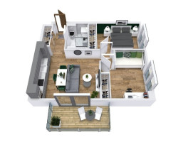 Parduodamas butas Kalvarijų g., Šnipiškės, Vilniaus m., Vilniaus m. sav., 53.11 m2 ploto, 3 kambariai 10