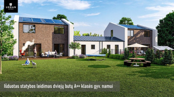 Parduodamas sklypas su projektu ir statybos leidimu dvibučiui namui, Sudervėje, Jaunimo g. 2