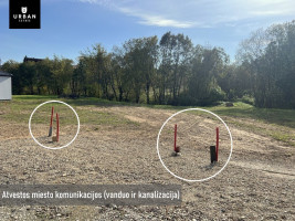 Parduodamas sklypas su projektu ir statybos leidimu dvibučiui namui, Sudervėje, Jaunimo g. 12