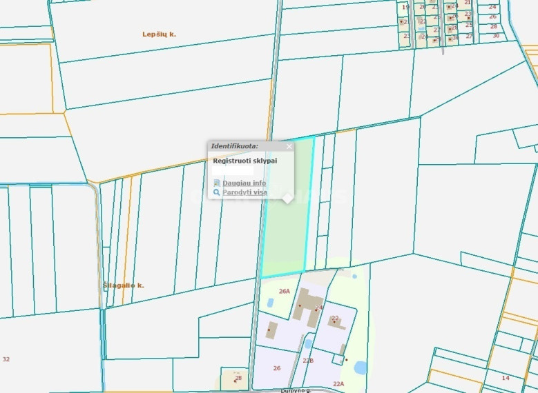 Parduodamas komercinės paskirties sklypas Šilagalio k., Panevėžio r. sav., 3.9 a ploto 4