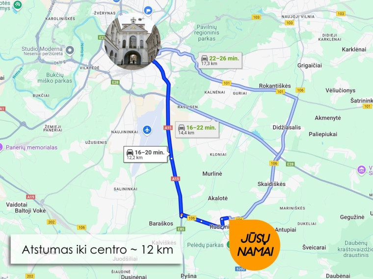 Parduodamas namas Gegužės 1-osios g., Rudaminos mstl., Vilniaus r. sav., 149.27 m2 ploto, 2 aukštai 30