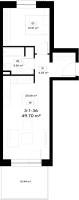 Parduodamas butas Pilkalnio g., Pilaitė, Vilniaus m., Vilniaus m. sav., 49.70 m² ploto 2 kambariai 13