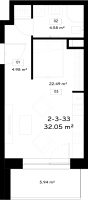 Parduodamas butas Pilkalnio g., Pilaitė, Vilniaus m., Vilniaus m. sav., 32.05 m² ploto 1 kambarys 13