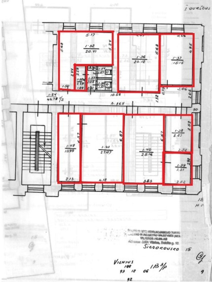 Nuomojamos administracinės patalpos Z. Sierakausko g., Naujamiestis, Vilniaus m., Vilniaus m. sav., 170.86 m2 ploto 4