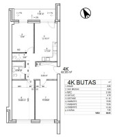 Parduodamas butas Leičių g., Pašilaičiai, Vilniaus m., Vilniaus m. sav., 82.05 m² ploto 3 kambariai 15