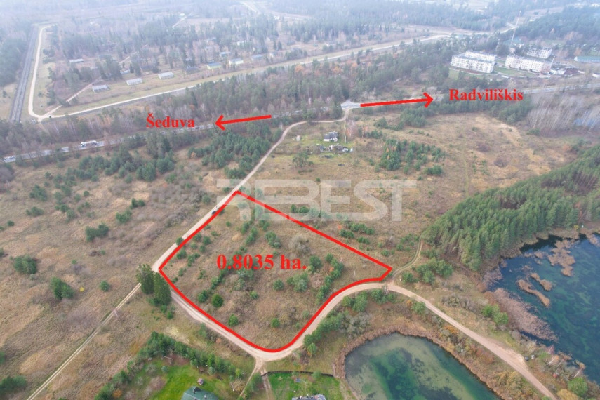 Parduodamas namų valdos paskirties sklypas Radviliškio r. sav., 80.35 a ploto 1