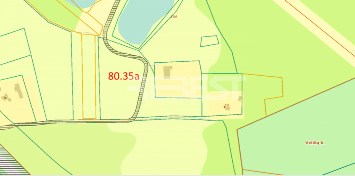Parduodamas namų valdos paskirties sklypas Radviliškio r. sav., 80.35 a ploto 3