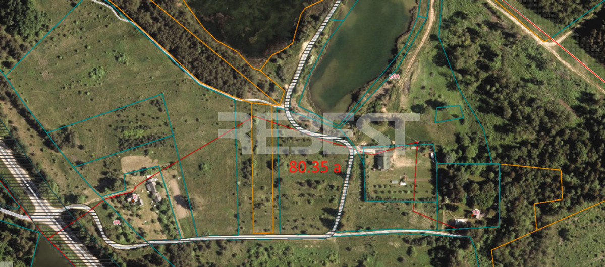 Parduodamas namų valdos paskirties sklypas Radviliškio r. sav., 80.35 a ploto 4