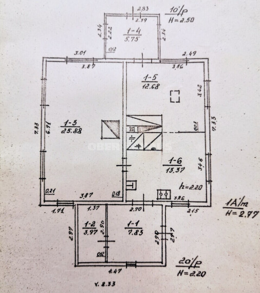 Parduodamas namas Gudelių pl., Klepočių k., Lazdijų r. sav., 69.48 m2 ploto, 1 aukštai 14