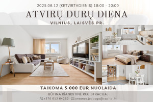 Parduodamas butas Laisvės pr., Pašilaičiai, Vilniaus m., Vilniaus m. sav., 73.85 m2 ploto, 2 kambariai 2